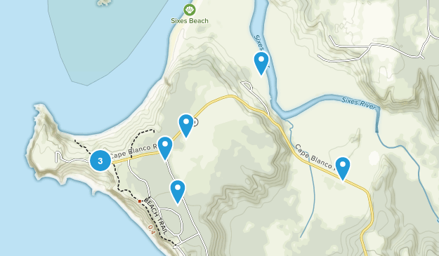 Sixes, Oregon Map