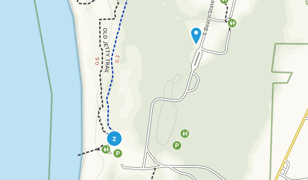South Beach, Oregon Map