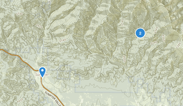 Sumpter, Oregon Map