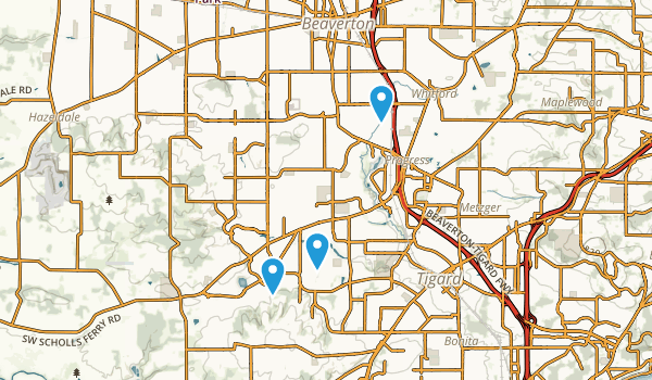 Tigard, Oregon Map