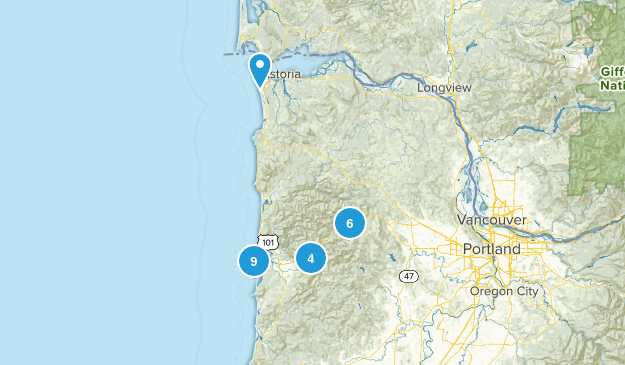 Tillamook, Oregon Map