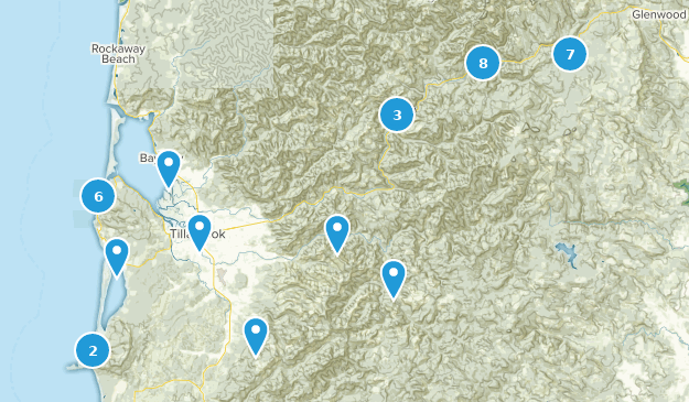 Tillamook, Oregon Map
