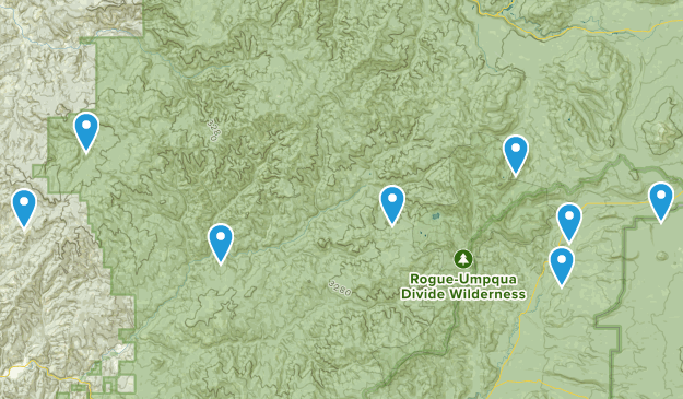Tiller, Oregon Map