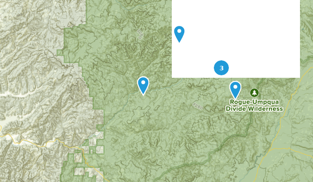 Tiller, Oregon Map