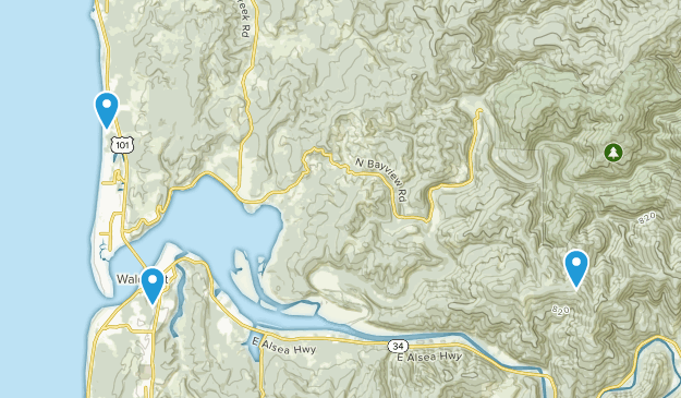 Waldport, Oregon Map