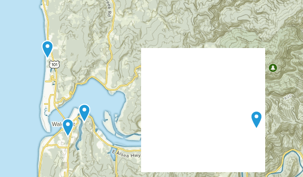 Waldport, Oregon Map