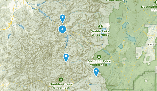 Westfir, Oregon Map