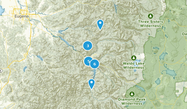 Westfir, Oregon Map