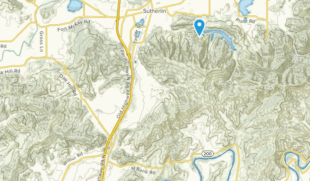 Wilbur, Oregon Map
