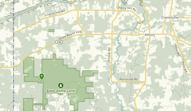 Albion, Pennsylvania Map