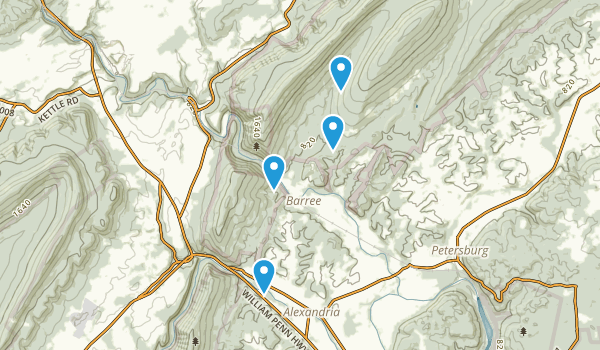 Alexandria, Pennsylvania Map