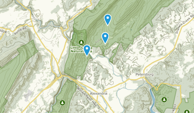 Alexandria, Pennsylvanie Map