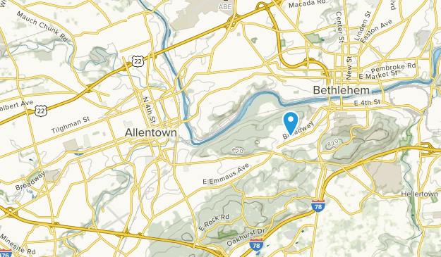 Allentown, Pennsylvania Map