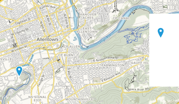 Allentown, Pennsylvania Map
