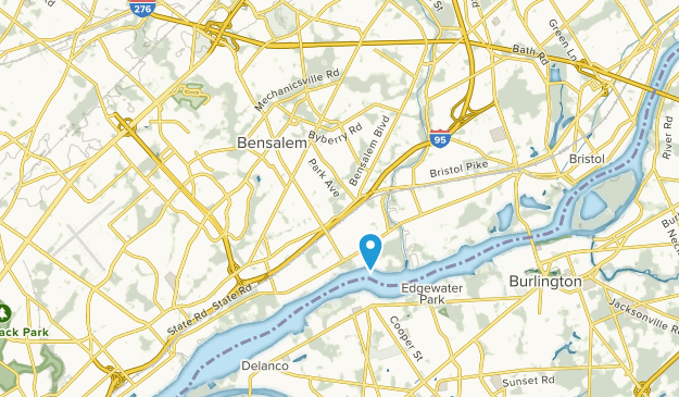 Municipio de Bensalem, Pensilvania Map