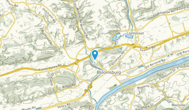 Bloomsburg, Pennsylvania Map