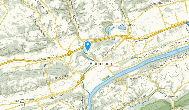 Bloomsburg, Pennsylvania Map