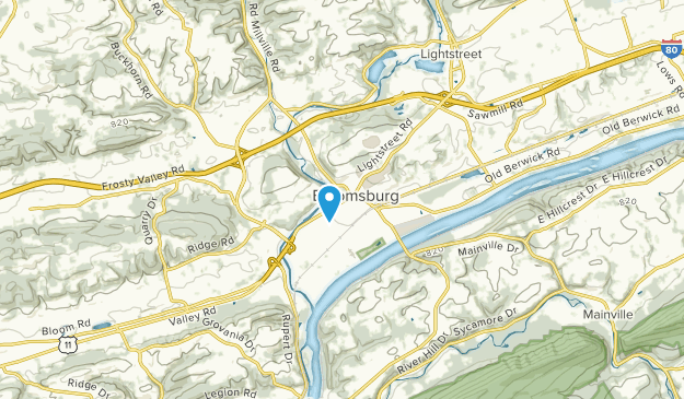 Bloomsburg, Pennsylvanie Map