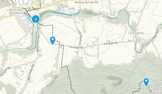 Boiling Springs, Pennsylvanie Map
