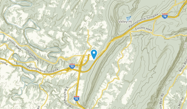 Breezewood, Pennsylvania Map