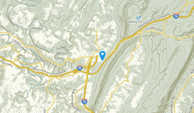 Breezewood, Pennsylvania Map