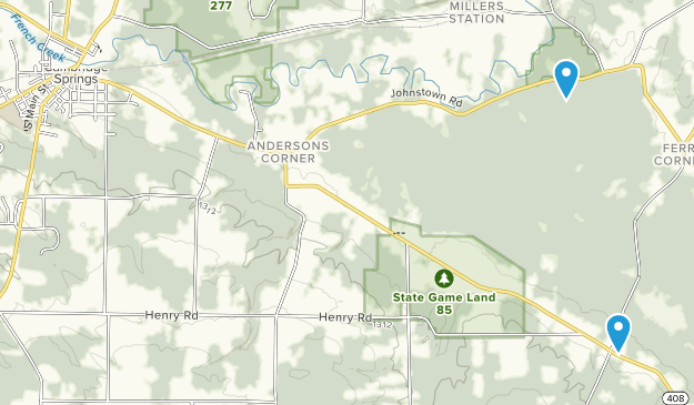 Cambridge Springs, Pennsylvania Map