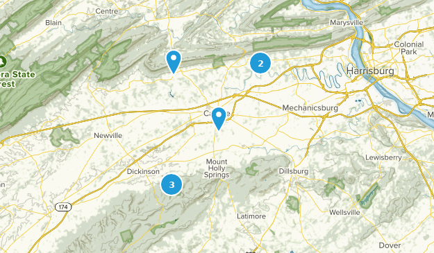 Carlisle, Pennsylvania Map