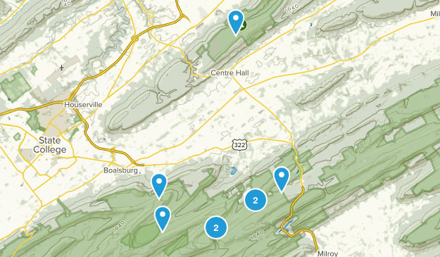 Centre Hall, Pennsylvania Map