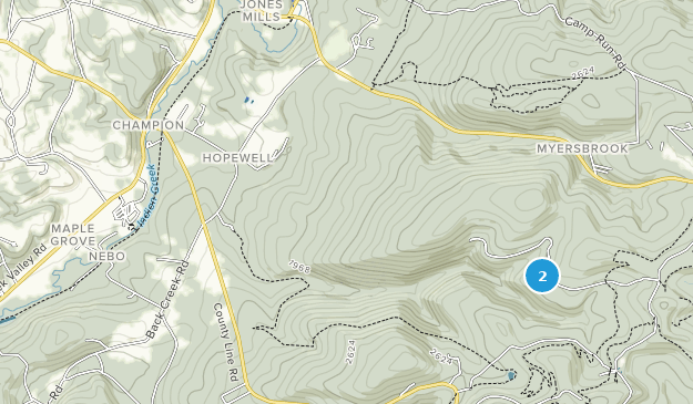 Champion, Pennsylvania Map