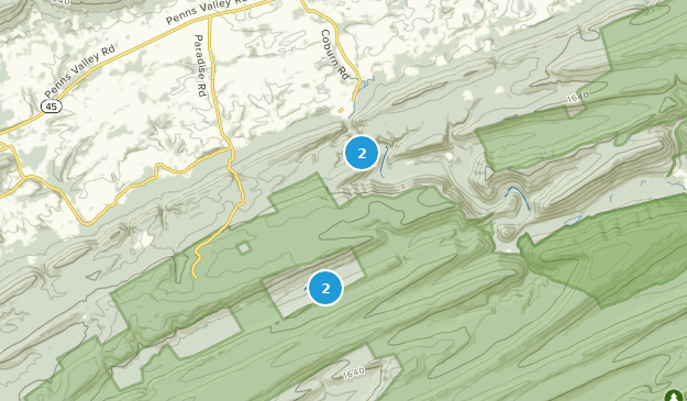 Coburn, Pennsylvania Map
