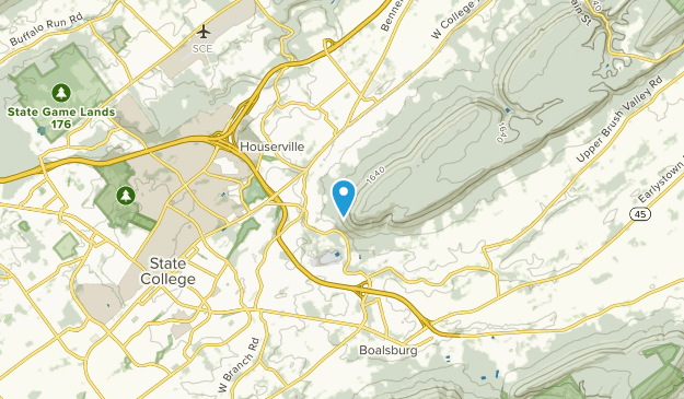 College, Pennsylvania Map