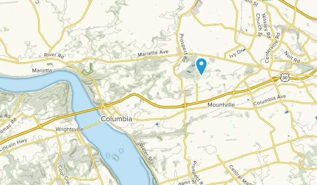 Columbia, Pennsylvanie Map