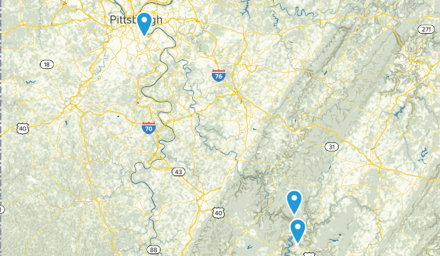 Confluence, Pennsylvania Map