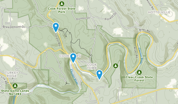 Cooksburg, Pennsylvania Map
