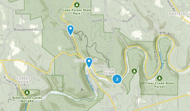 Cooksburg, Pennsylvania Map