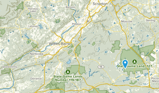 Coolbaugh Twp, Pennsylvania Map