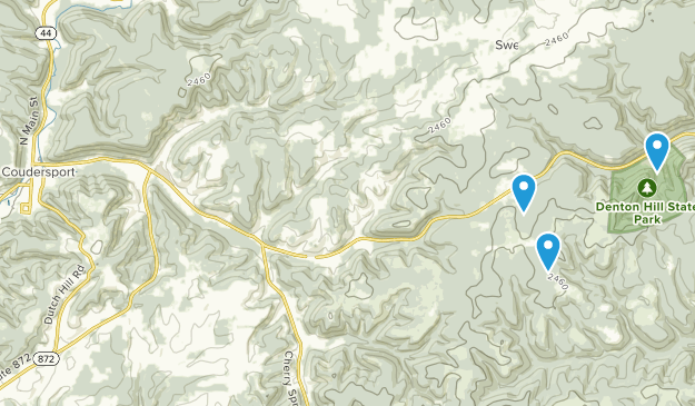 Coudersport, Pennsylvanie Map