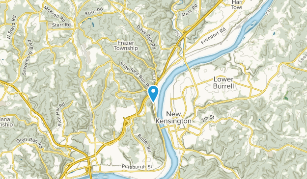 Creighton, Pensilvania Map
