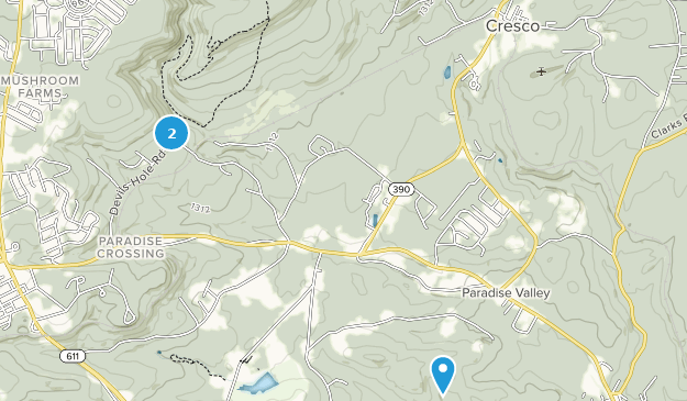 Cresco, Pennsylvanie Map
