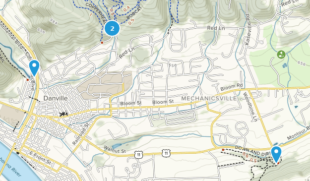 Danville, Pennsylvanie Map