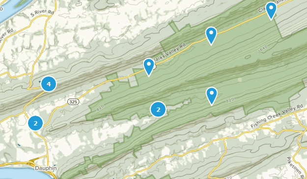 Société Dauphin, Pennsylvanie Map