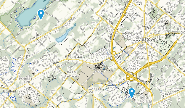 Doylestown, Pennsylvania Map