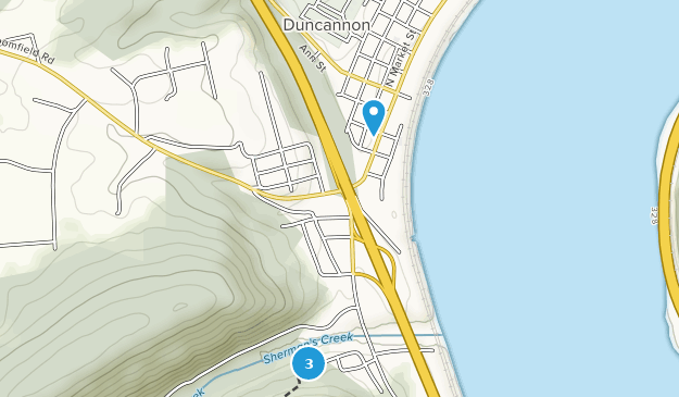 Duncannon, Pennsylvanie Map