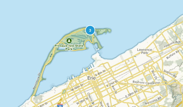 Erie, Pennsylvania Map