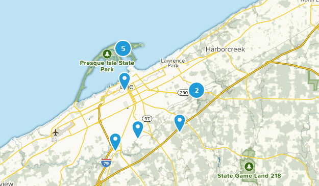 Érié, Pennsylvanie Map