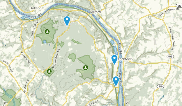Erwinna, Pennsylvania Map