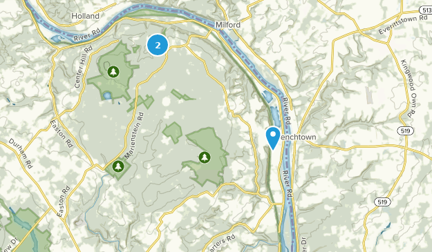 Erwinna, Pennsylvanie Map
