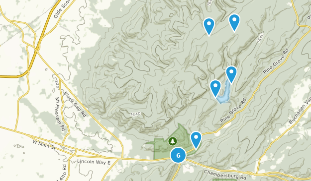 Fayetteville, Pennsylvanie Map