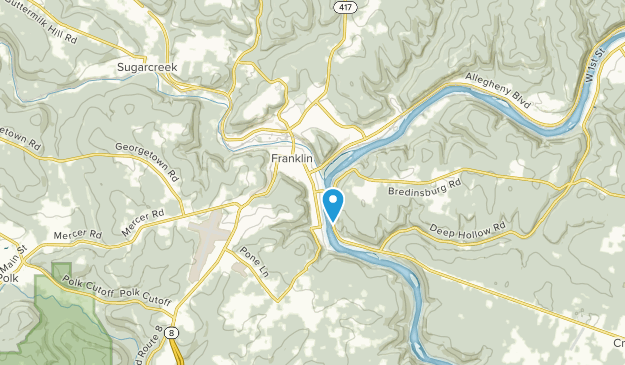 Franklin, Pennsylvanie Map