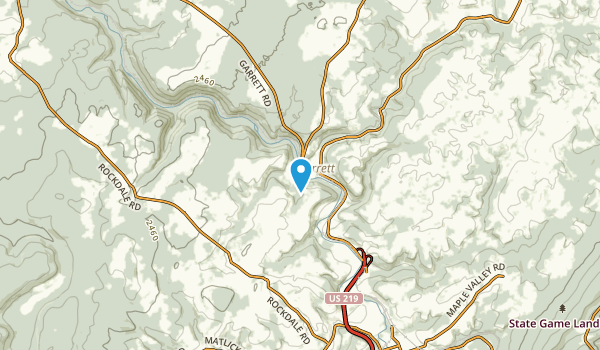 Garrett, Pennsylvania Map